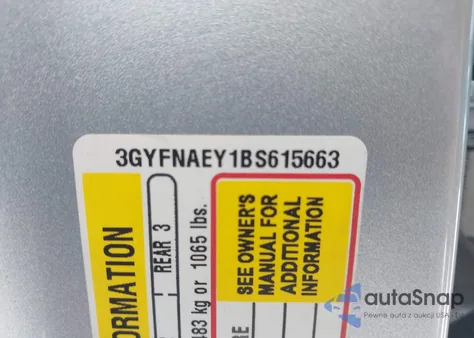 2011 Cadillac Srx Luxury Collection from USA, damaged, VIN 3GYFNAEY1BS615663